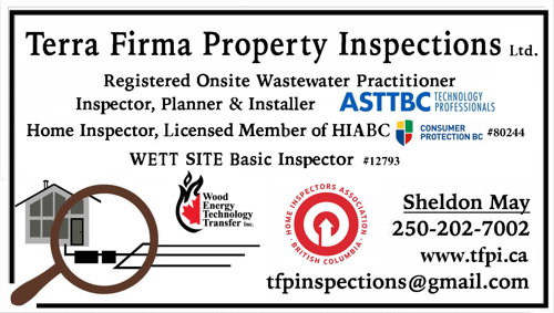 Terra Firma Property Inspections business card